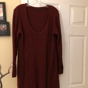 Plus size sweater dress